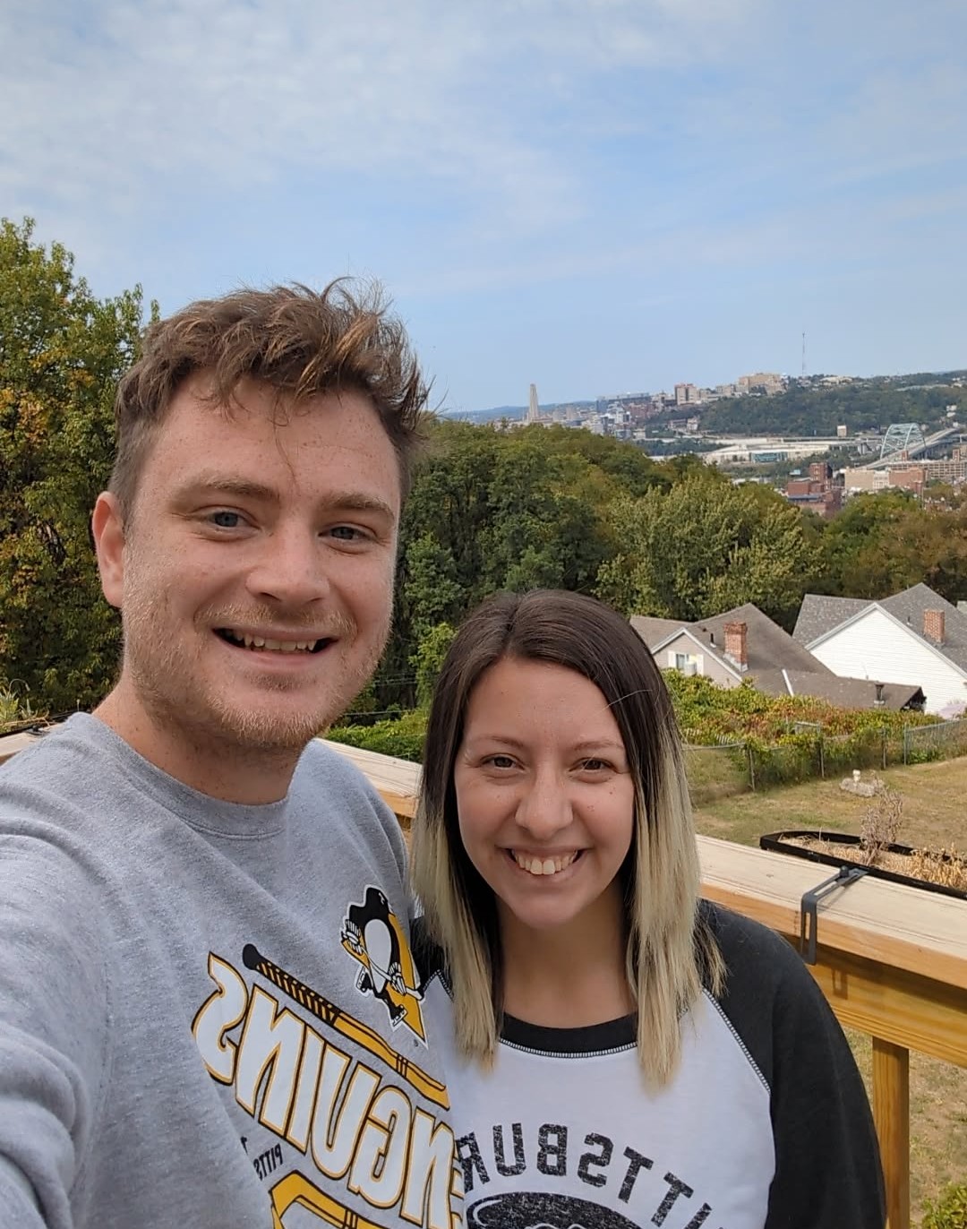 Photo of the BotHound team smiling together outdoors.
